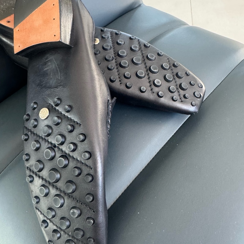 Yves Saint Laurent Black Leather Loafers - Picture 11 of 11